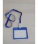 Plastic ID card holder with lanyard